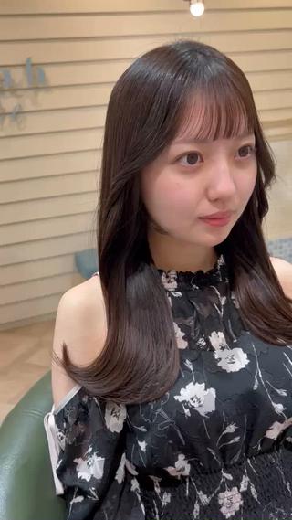 長さを切らなくても
お顔周りのカットでイメージチェンジは
できます