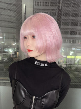 ミディアム カラー EGO所属・ウルフ、ブリーチ 🐺矢島タツキ🐺のヘアスタイル