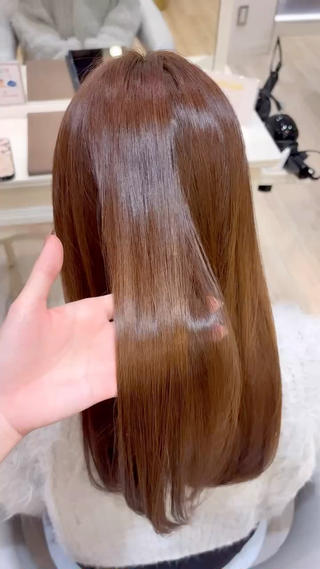 暖色明るめブラウンカラー 