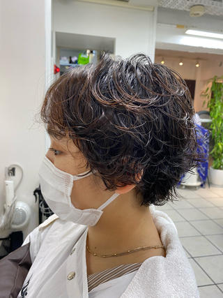 ショート パーマ ショートヘア / 星野菜月のヘアスタイル