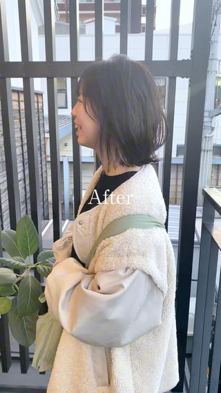 ミディアム カラー 山﨑 大暉【ダブルカラー】のヘアスタイル