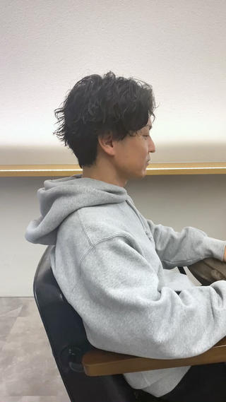 パーマ メンズ 山﨑 大暉【ダブルカラー】のヘアスタイル