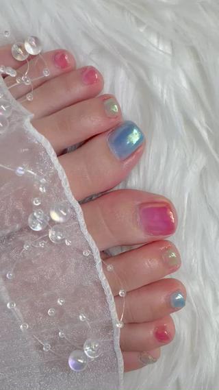 ※10本ミラーネイルの場合は+¥1100
ミラーネイル タンフルネイル ワンホンネイル フット フットケア パラジェル フィルイン 夏ネイル 当日予約