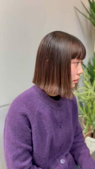ショート 桂 奈穂のヘアスタイル