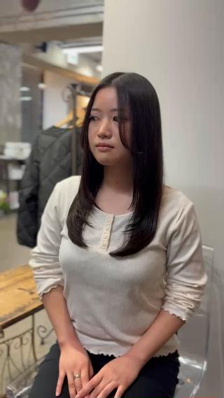 最近流行りのレイヤーカット︎ワンカールだけでかわいい♡