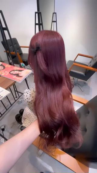 ワンブリーチで出来るラベンダーベージュ
色落ちもベージュになる最強カラー️