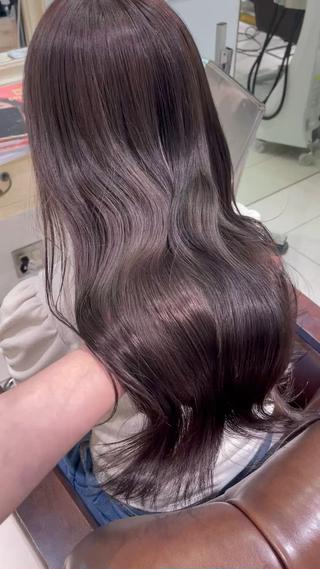 ブリーチ一回でできる透明感グレージュ