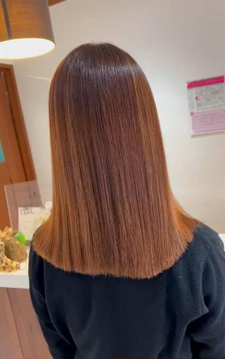 ロング カラー パーマ 髪質改善✨酸性ストレ ート特化店Youjiのヘアスタイル