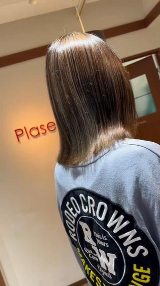 ミディアム カラー 髪質改善✨酸性ストレ ート特化店Youjiのヘアスタイル