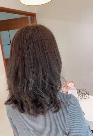 ミディアム カラー パーマ 髪質改善✨酸性ストレ ート特化店Youjiのヘアスタイル