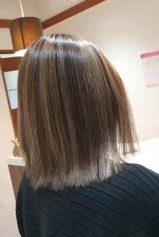 ミディアム カラー 髪質改善✨酸性ストレ ート特化店Youjiのヘアスタイル