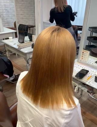 ミディアム apollo yokohama所属・レイヤーカット/ ハイトーン/ミノリのヘアスタイル