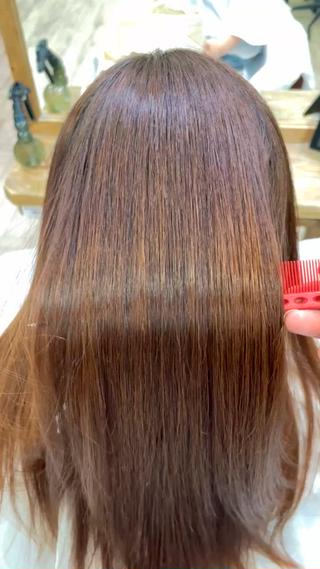 この柔らかさ、質感は酸性ストレートで作れます 