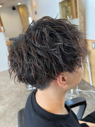 マッシュ×ツイストスパイラルパーマ