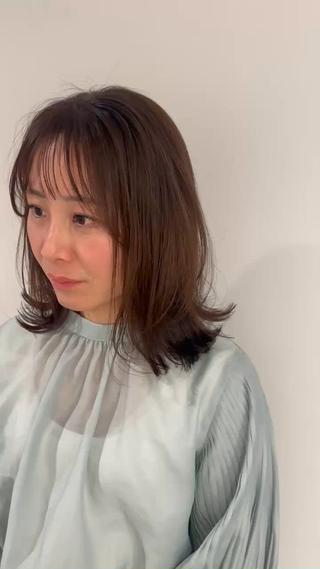 長めレイヤーボブ柔らかいベージュカラー！
くすませずイエベに合ったカラーです！ 