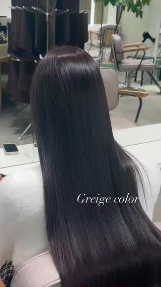 ブリーチベースで作る透明感たっぷりのグレージュカラー