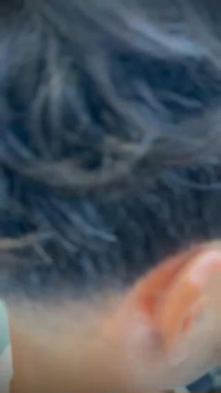 海外風パーマ×taperfade