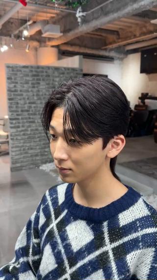 ミディアム カラー メンズ 韓国特化 なおきのヘアスタイル