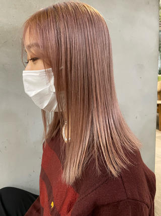 ミディアム 小顔レイヤー×コンパ クトボブ/林隆平のヘアスタイル