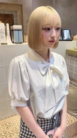 ミディアム カラー Lond jeloud 名古屋所属・髪質改善 の達人/杉原碧仁のヘアスタイル