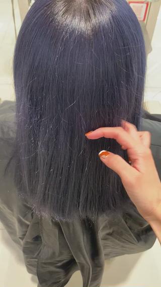 こちらのお色と透明感はブリーチ3回ベースです 