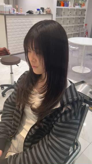 ロング スパイキーショート／ パーマ平松秀門のヘアスタイル