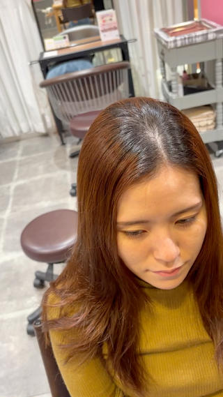 ロング パーマ 【髪質改善】 山本歩夢のヘアスタイル