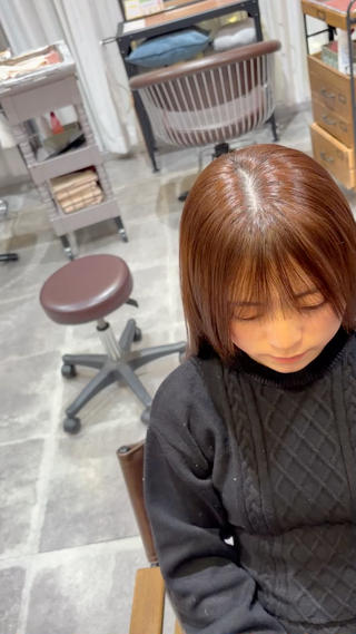 ロング パーマ 【髪質改善】 山本歩夢のヘアスタイル