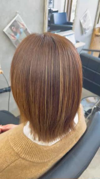 ミディアム 北本/髪質改善/店長 岩渕 元気のヘアスタイル