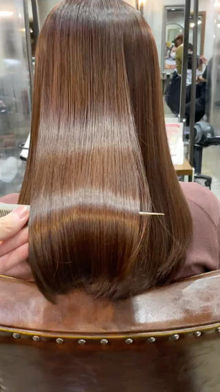セミロング 艶髪カラー& トリートメント　松村のヘアスタイル