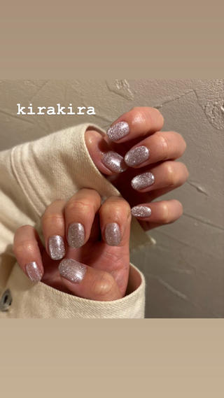 #大人可愛い
#キラキラ
#マグネットネイル 