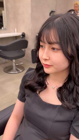 セミロング カラー パーマ ヘアアレンジ メンズ キッズ 🦋韓国レイヤー｜ 透明感グレージュ🦋のヘアスタイル