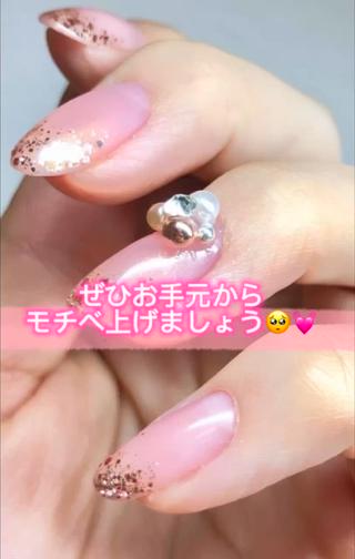 ワンポイントに一本ラメでカラー変更しても
可愛いのでおすすめです 