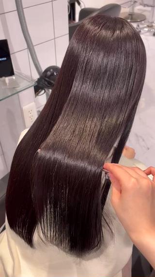 ロング カラー 表参道♡暗髪♡ 艶カラー♡アユミのヘアスタイル