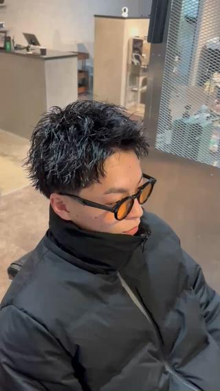 ショート パーマ メンズ STAGBARBER所属・林 直樹のヘアスタイル