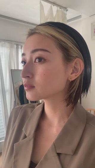 前髪長めのボブだとワンパターンにならず、いろんなアレンジが楽しめます