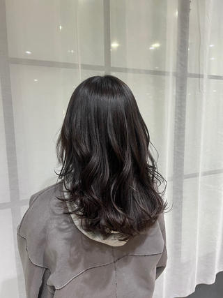 セミロング カラー Lumier de mashu所属・カラーモデル募集中 🎀🤍菜々美のヘアスタイル