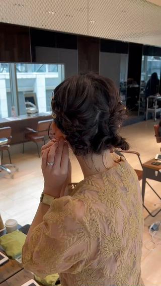 ボブhairarrange
お呼ばれヘア 