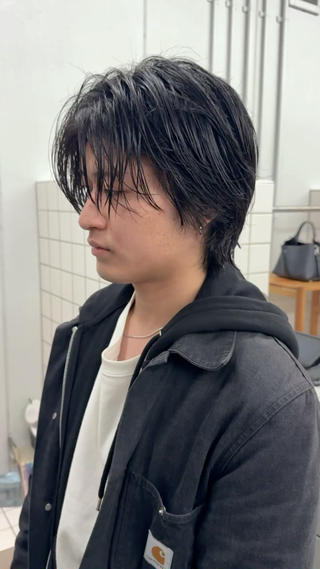 ミディアム メンズ 関 京磨のヘアスタイル