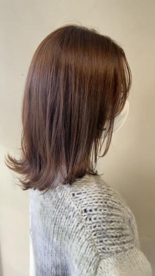 赤み・オレンジ味消しグレージュカラー