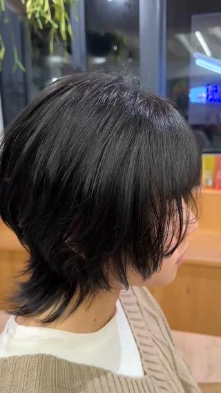 ショート 切りっぱなし/髪質 改善矯正/さやか🫧のヘアスタイル