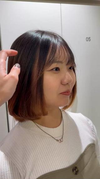 切りっぱなし/髪質 改善矯正/さやか🫧のヘアスタイル