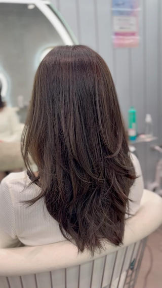 #顔周りカット#顔まわりレイヤー#ロングレイヤー#レイヤー #お客様フォト#お客様ヘア #韓国ヘア #韓国スタイル #韓国レイヤー #ヘアセット#大宮美容師#美容師 #大宮駅 #大宮 #大宮美容室#GLROW