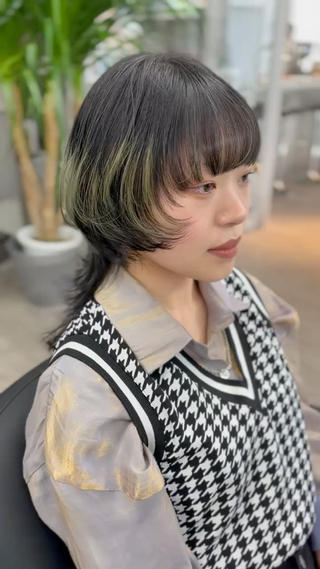 ミディアム カラー 原宿アンリ 山下卓也のヘアスタイル