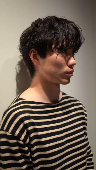 ミディアム パーマ メンズ スパイキーショート /パーマ/山本孝明のヘアスタイル