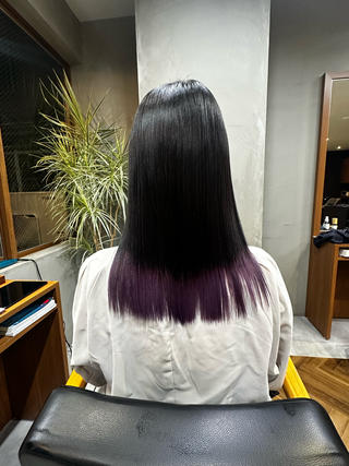 毛先だけブリーチしているお客様
ムコタトリートメントでブリーチ毛にアプローチ 