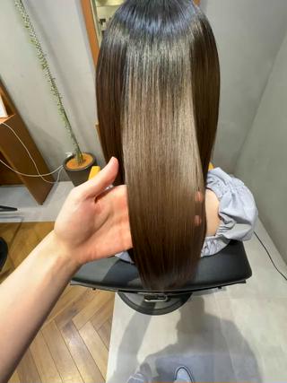 ブリーチ毛でもサラサラで艶が出せます！ 