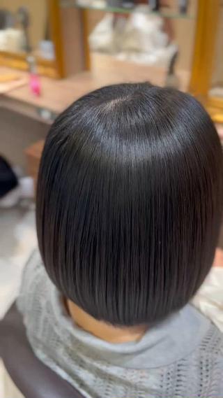 縮毛矯正/ボブカット 
