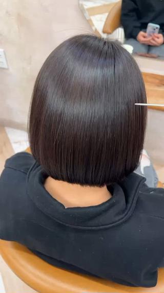 ショート 縮毛矯正/ブリーチ なしダブルカラー輝希のヘアスタイル