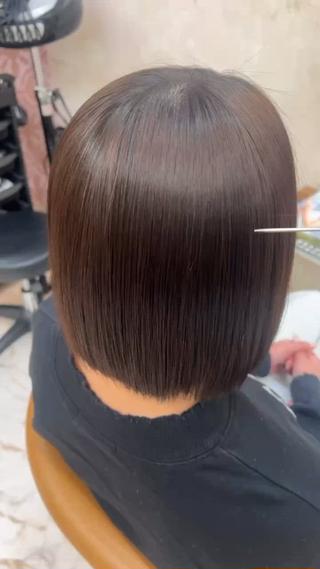 ショート 縮毛矯正/ブリーチ なしダブルカラー輝希のヘアスタイル